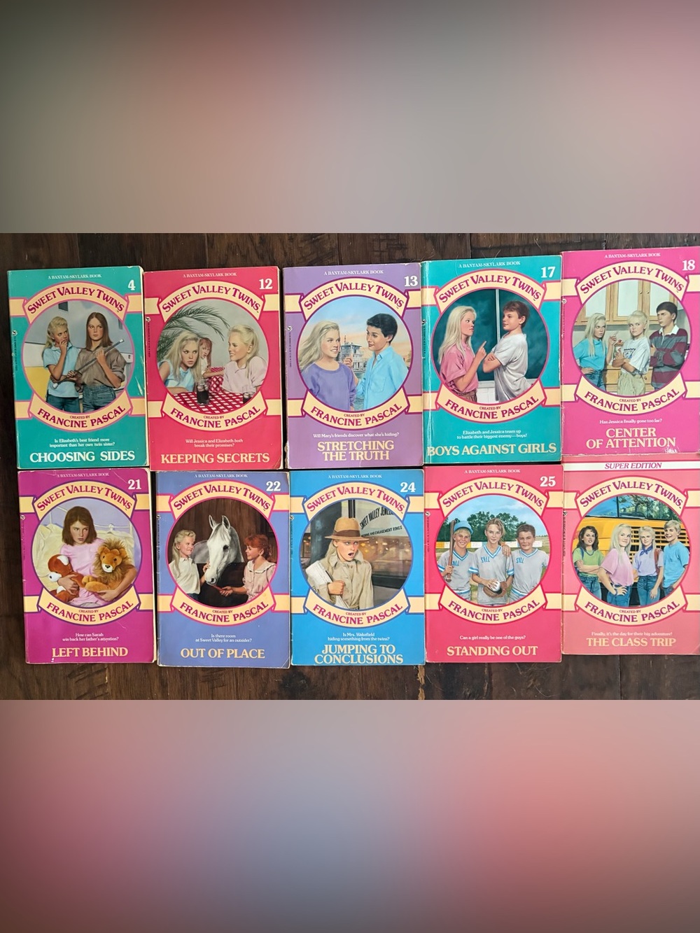 Sweet Valley Twins Vintage Book Lot 10 Francine Pascal 80s 90s Paperback
